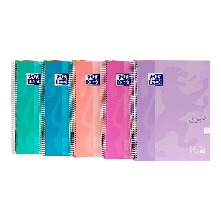 Cuaderno con Espiral Universitario A4 Pelikan Oxford Europeanbook 5 Touch Pastel Tapa Dura 120 Hojas Rayado Art.L400075564